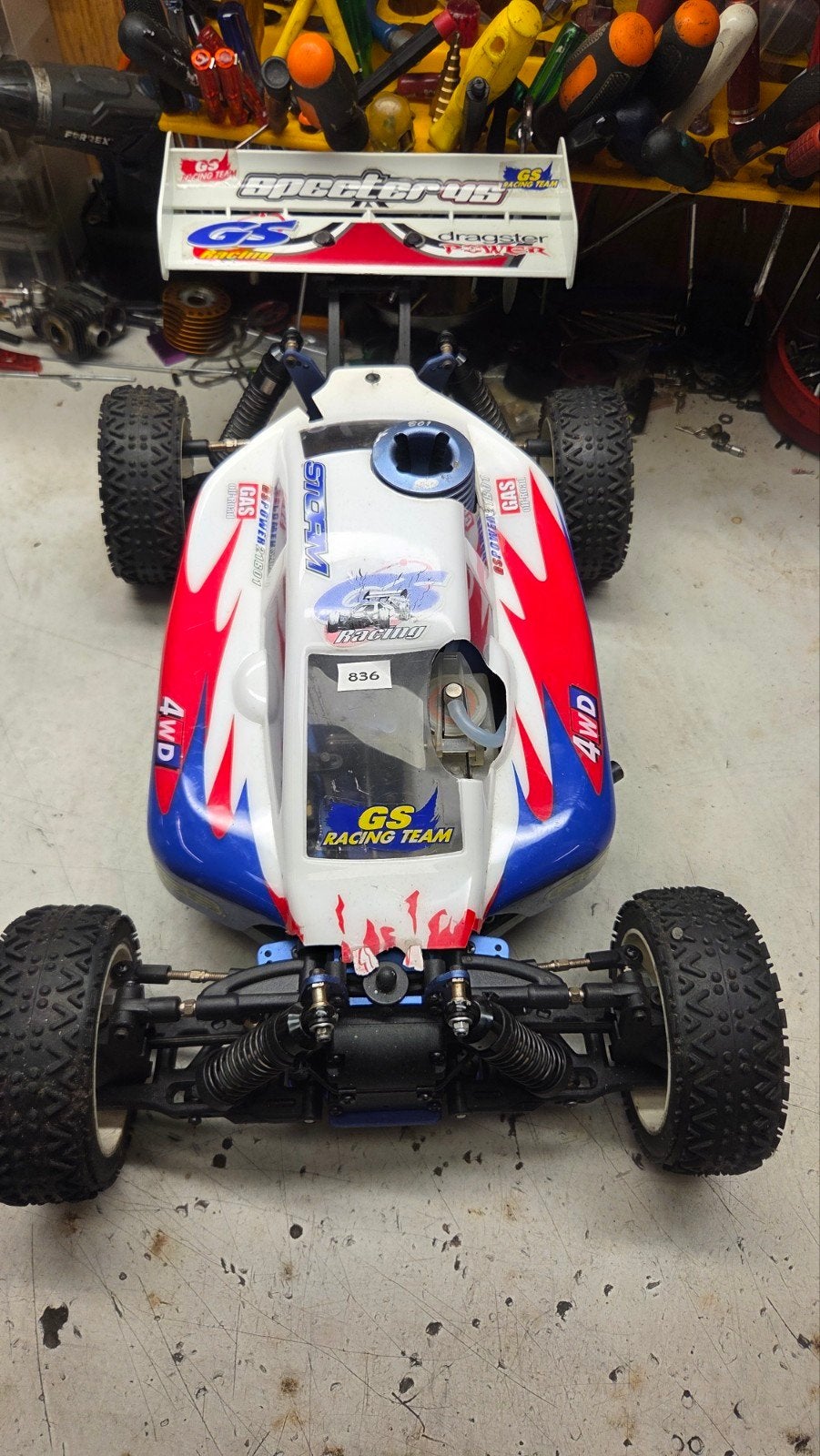 Te koop mooie gs storm, Gebruikt, Auto offroad, Ophalen of Verzenden, Schaal 1:8