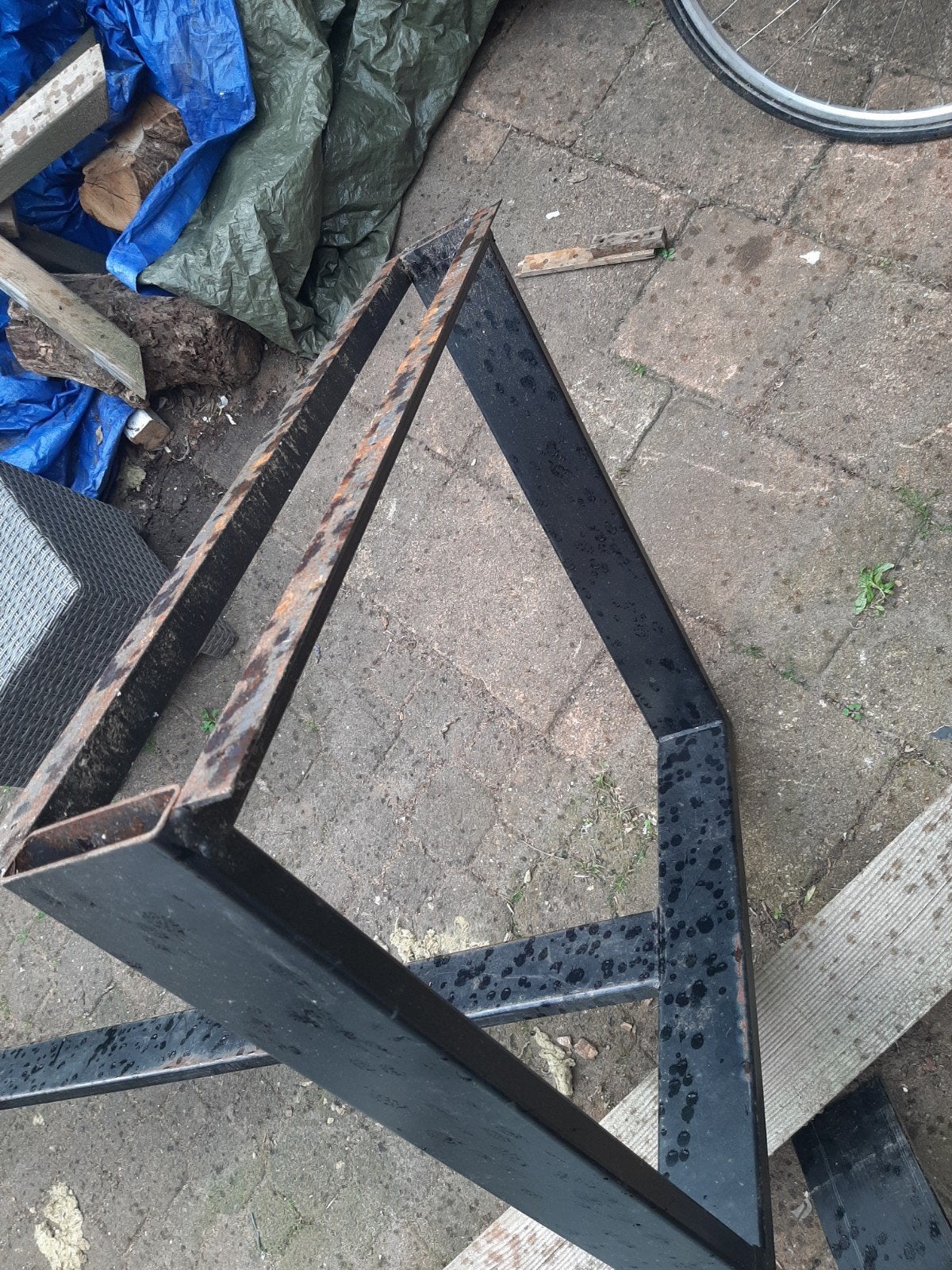Tafelpoot onderstel, om te bouwen naar 2 U-poten (90cm), Tafelpoot, Gebruikt, 50 tot 100 cm, Metaal