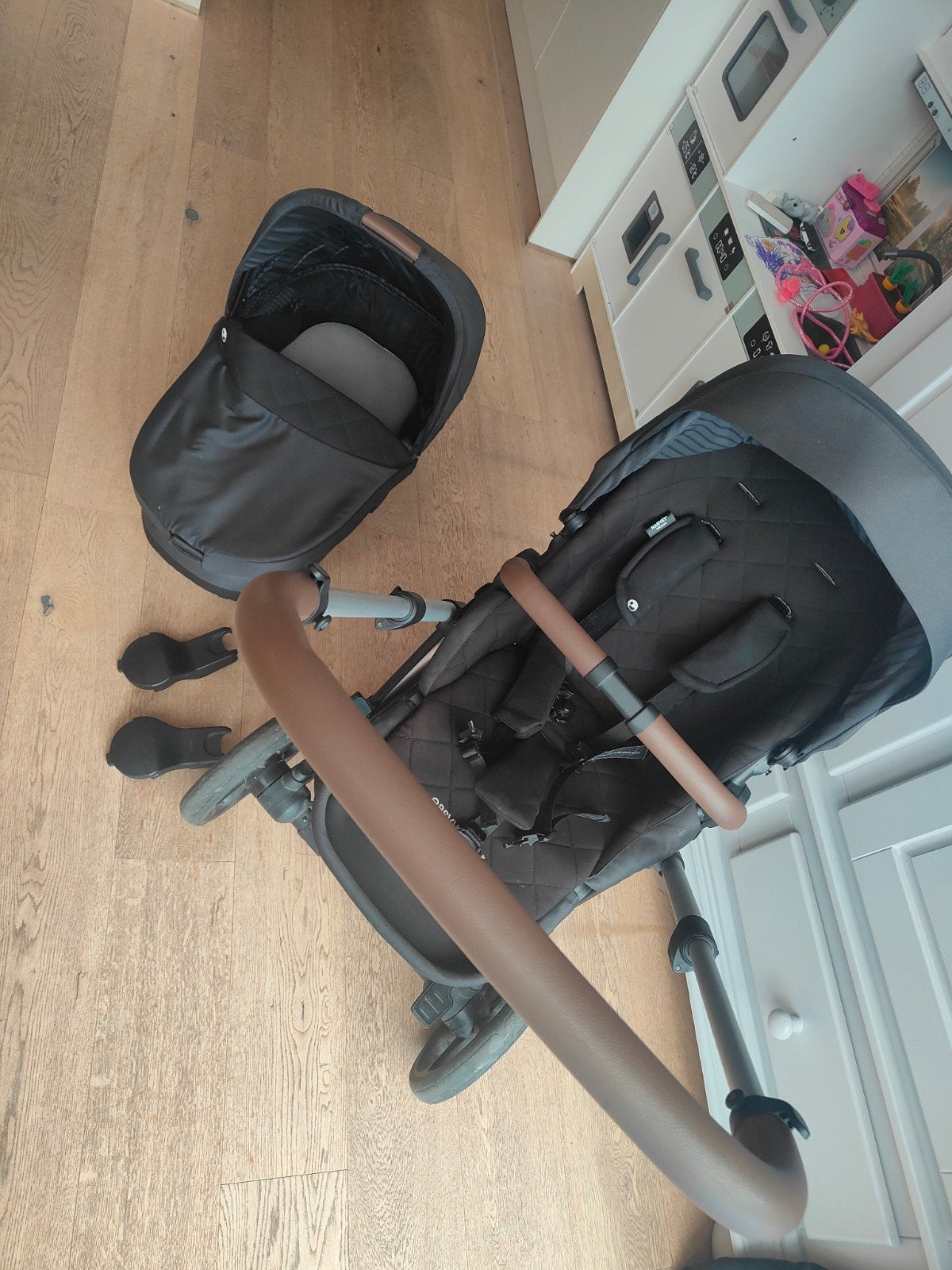 Kinderwagen EasyWalker Harvey 3 Premium, zwart, Ophalen of Verzenden, Zo goed als nieuw, Overige merken