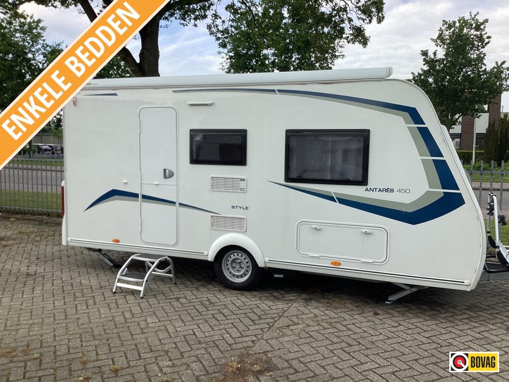 Caravelair Antares Style 450 enkele bedden/ mover, Standaardzit, Schokbreker, Bedrijf, Tot en met 3
