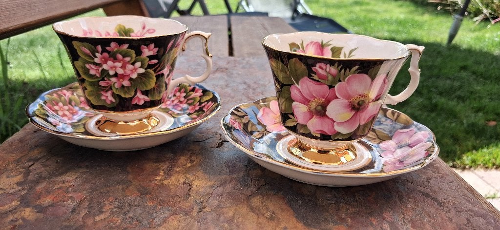 2x Royal Albert Kop en Schotel, Verzamelen, Porselein, Kristal en Bestek, Ophalen, Zo goed als nieuw, Porselein, Kop en/of schotel