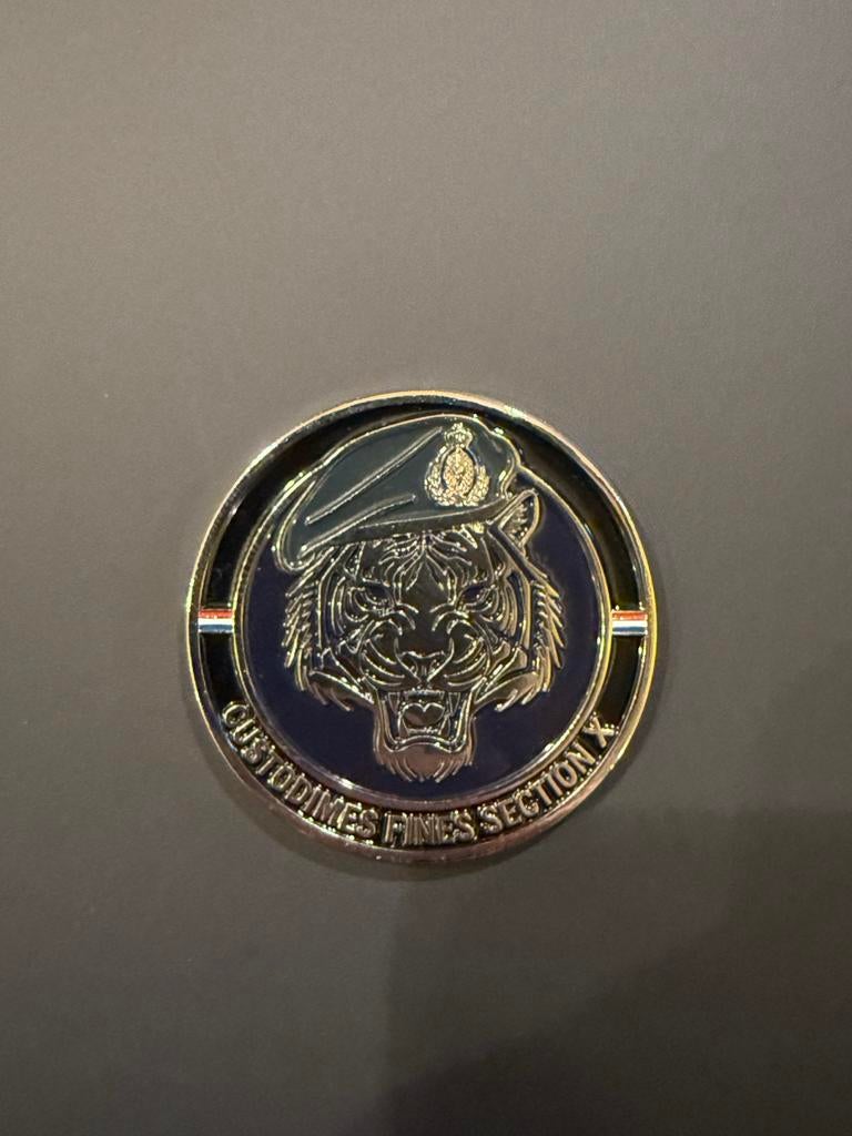 Challenge Coin Brigade Grensbewaking Schiphol, Ophalen of Verzenden, Marechaussee, Nederland, Overige typen