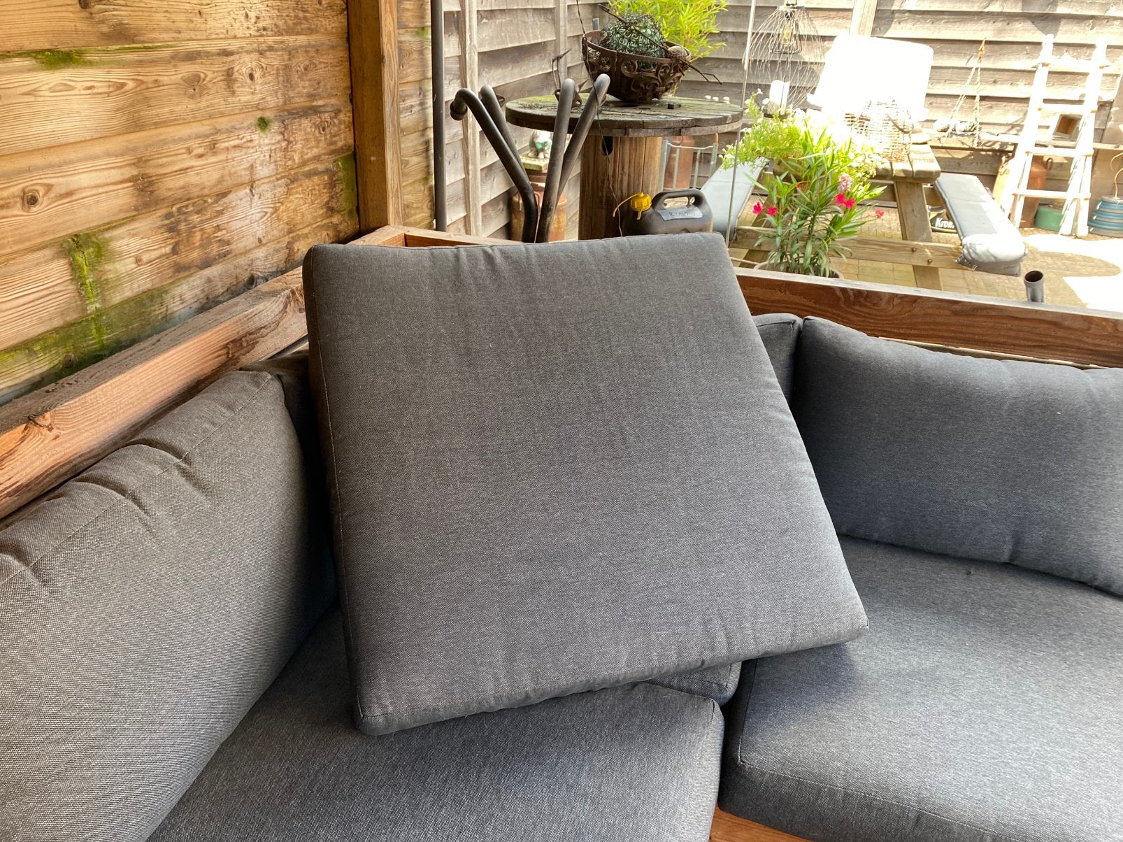 Loungeset kussens 7 delig, Ophalen, Zo goed als nieuw