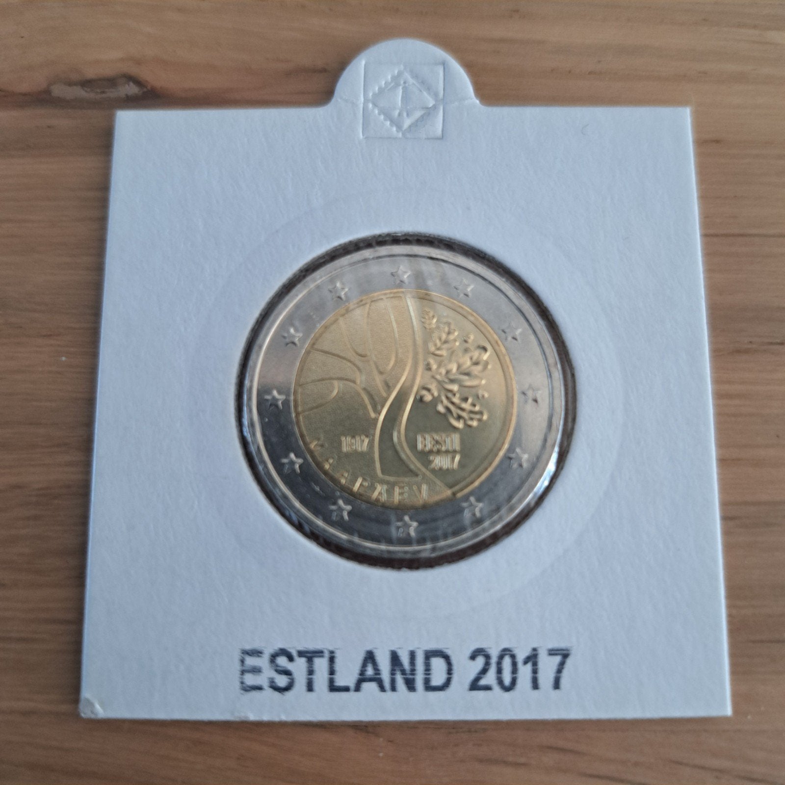 2 Euromunt Estland 2017 - 100 Jaar Onafhankelijkheid unc, Postzegels en Munten, Munten | Europa | Euromunten, Ophalen of Verzenden
