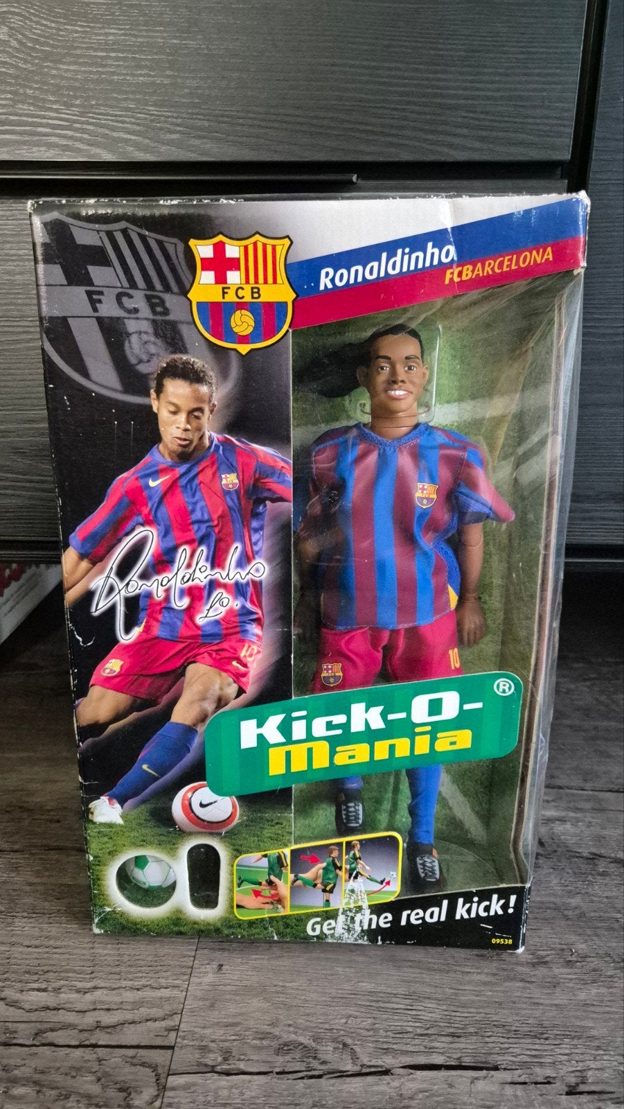 Ronaldinho FC Barcelona Kick-O-Mania Zeldzaam Verzamelitem, Verzenden, Nieuw, Buitenlandse clubs, Beeldje of Poppetje