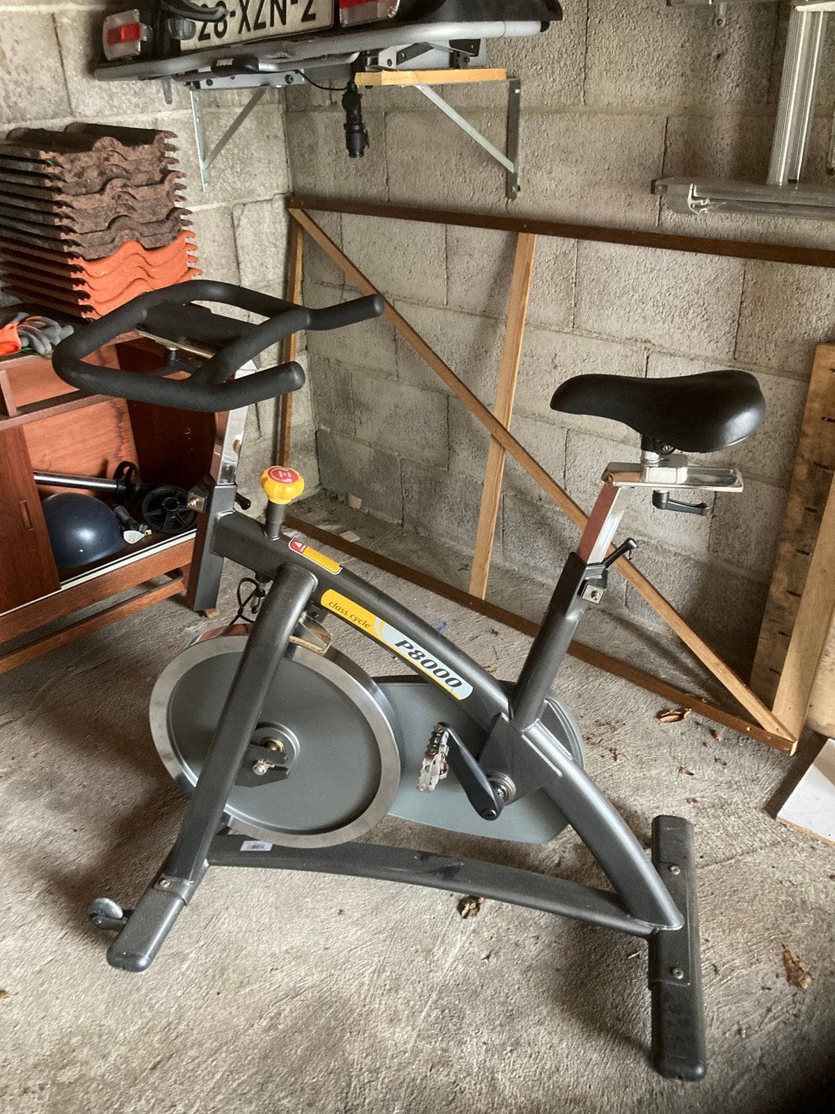 Spinfiets, Sport en Fitness, Ophalen, Gebruikt, Metaal, Spinningfiets