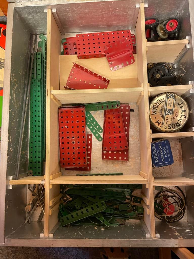 Vintage Meccano Jongens Set met Handleidingen, Kinderen en Baby's, Speelgoed | Educatief en Creatief, Ophalen, Gebruikt, Bouwen