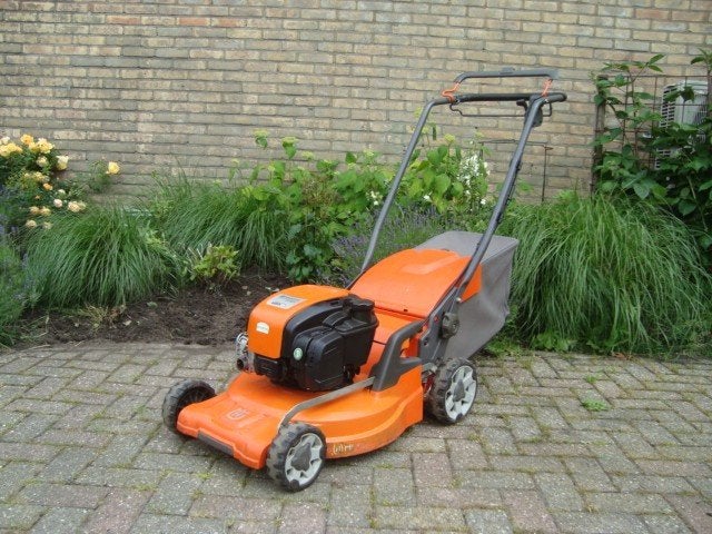 Husqvarna LC 347 V gazonmaaier !, Ophalen, Cirkelmaaier, Gebruikt, Benzine-grasmaaier