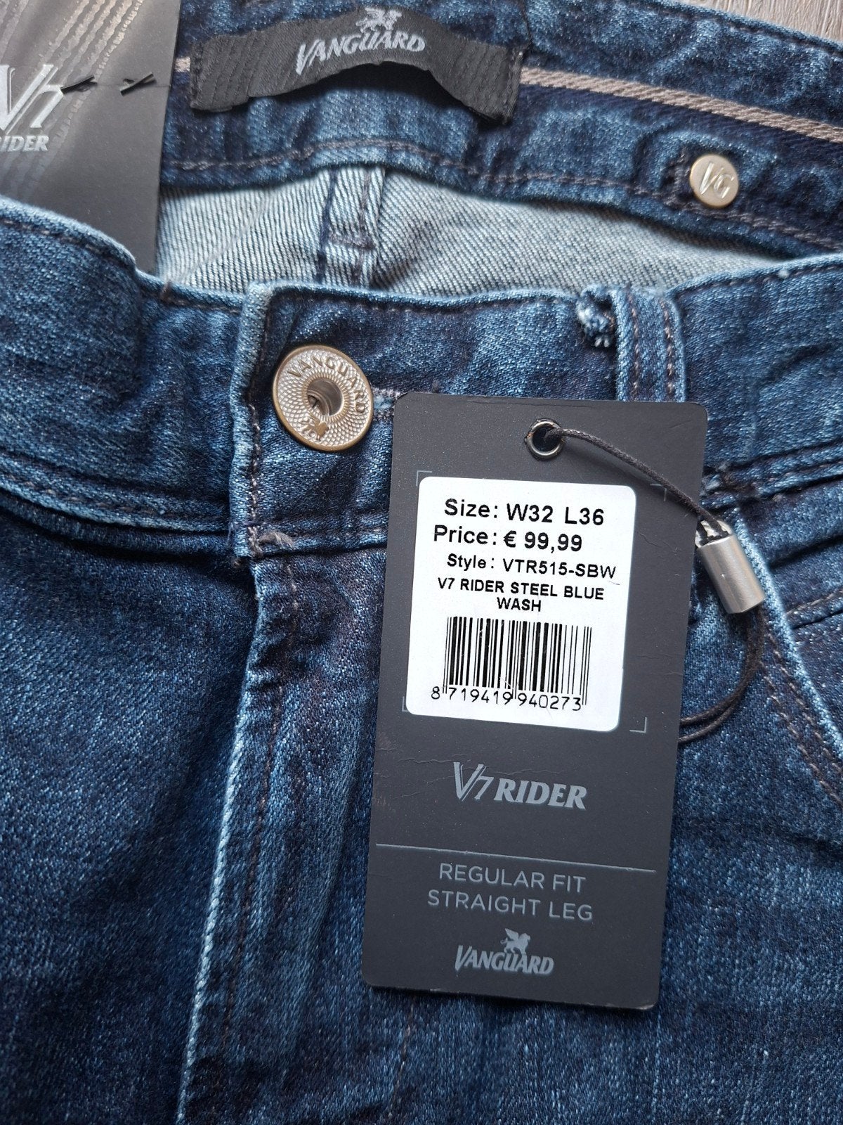 VANGUARD V7 Rider regular fit jeans W32 L36, Blauw, Nieuw, W32 (confectie 46) of kleiner, Ophalen of Verzenden