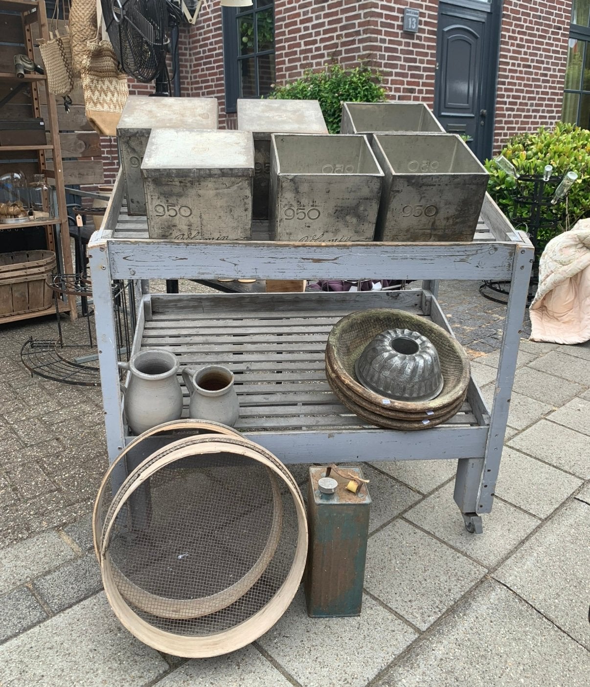 Oud frans rek., Ophalen, Zo goed als nieuw, Hout, Houtkachel