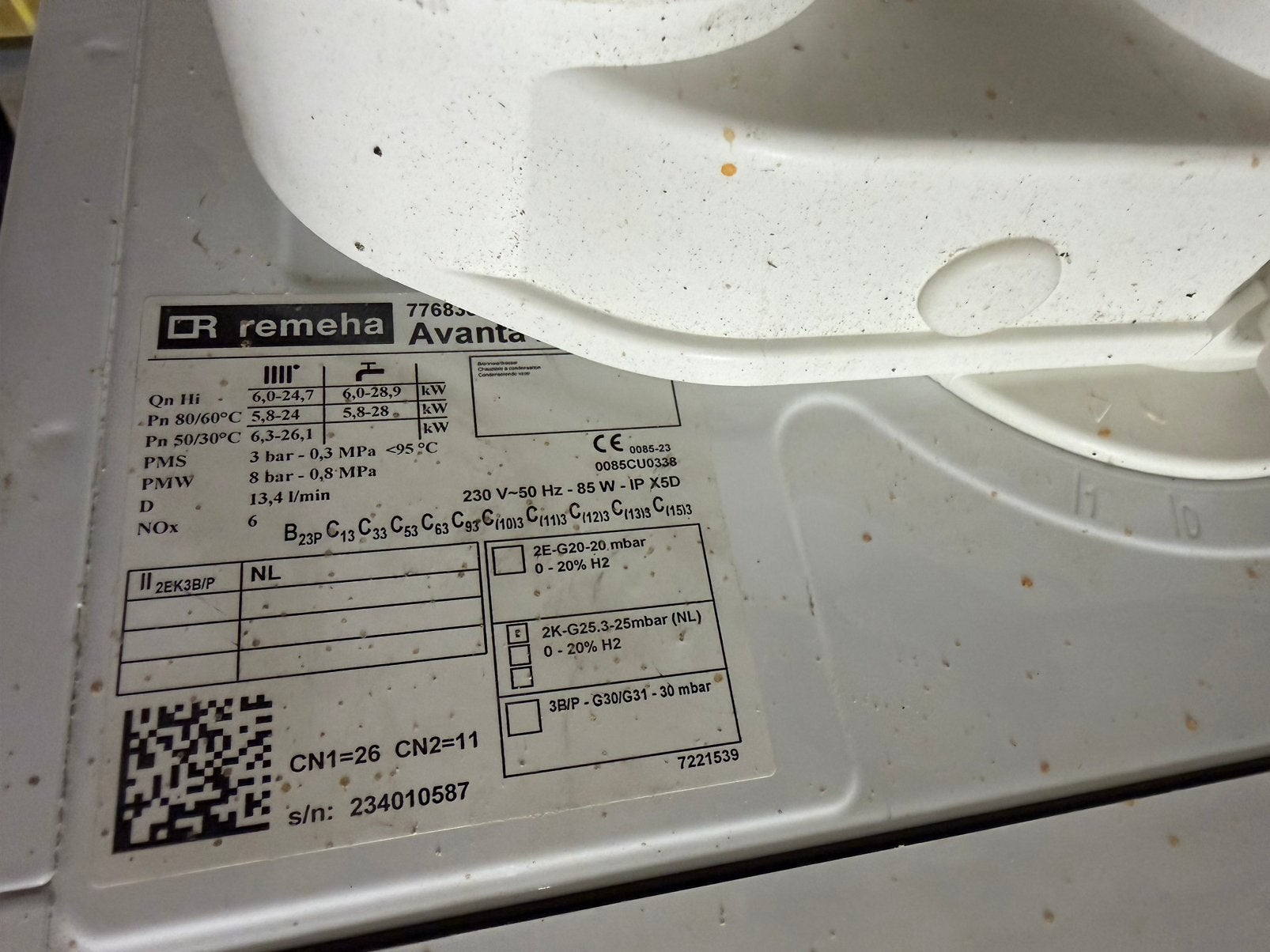 Remeha avanta Ace 28C, Ophalen, 30 tot 80 cm, Cv-ketel of Combi-ketel, Minder dan 60 cm