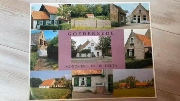 Poster: gemeente Goedereede :monument in de delta, Rechthoekig Liggend, Ophalen of Verzenden, Zo goed als nieuw, A1 t/m A3
