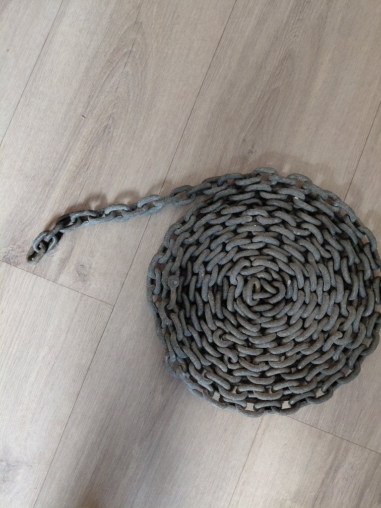 Ankerketting met harp en D sluitingen, Ophalen of Verzenden, Gebruikt