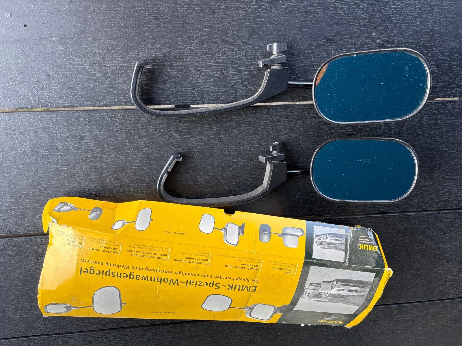 Emuk caravanspiegels set voor Volkswagen T5/T6, Verzenden, Zo goed als nieuw