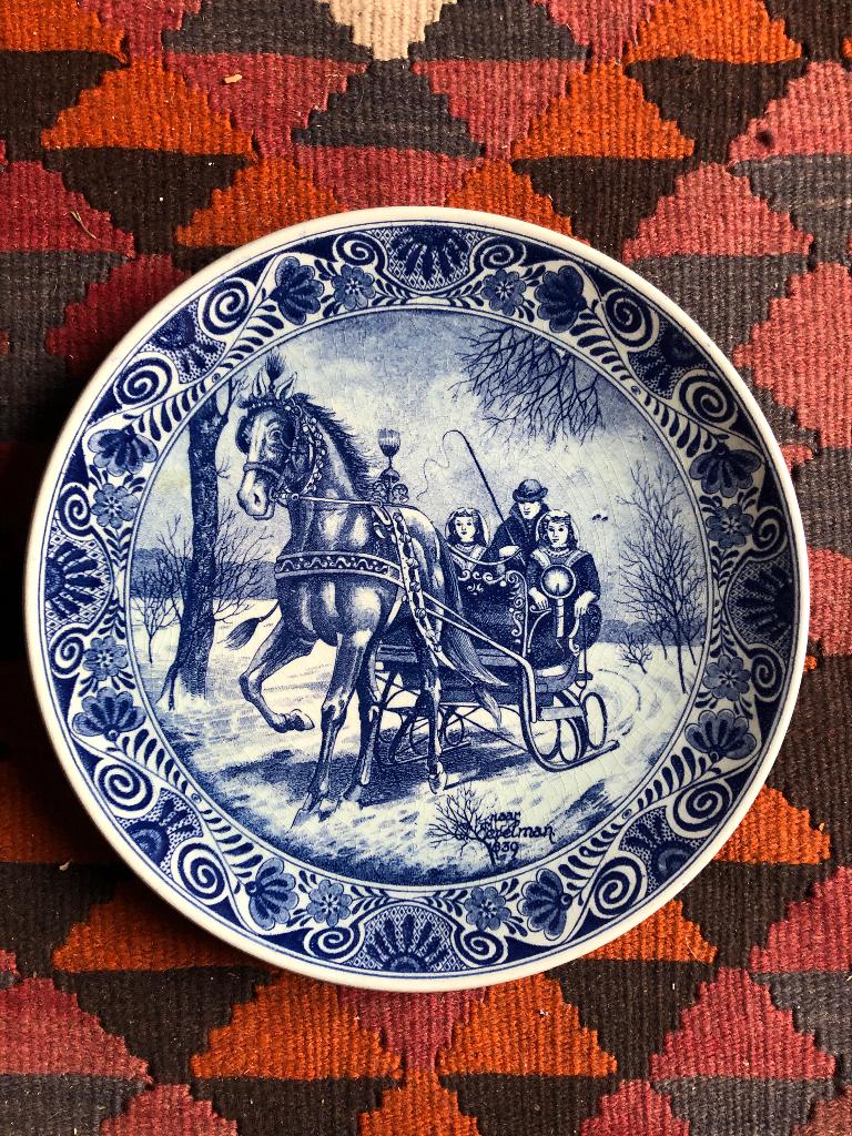 Delfts Blauw wandbord, Antiek en Kunst, Ophalen of Verzenden