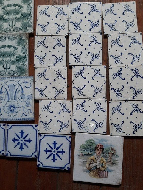 antieke tegels, Antiek en Kunst, Antiek | Wandborden en Tegels, Ophalen of Verzenden