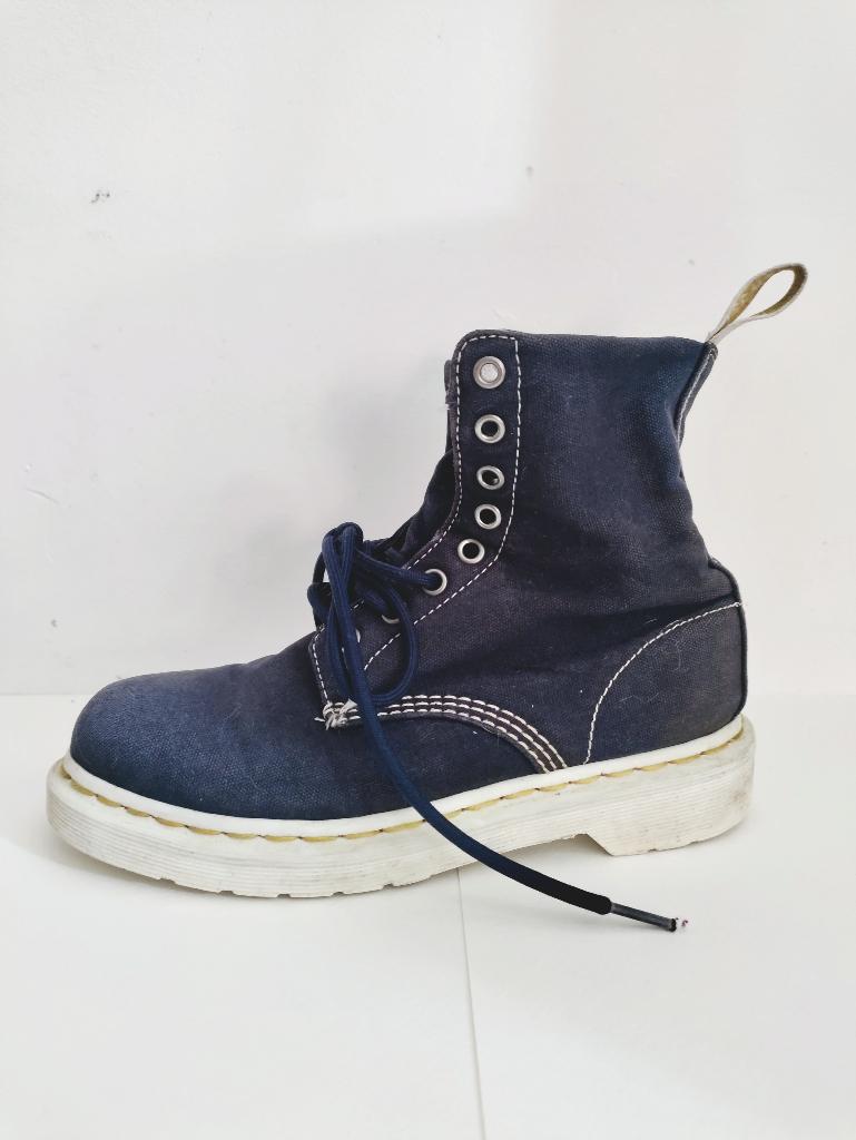 Dr. Martens Page canvas laarzen, mt 38, Hoge laarzen, Blauw, Ophalen of Verzenden, Dr. Martens