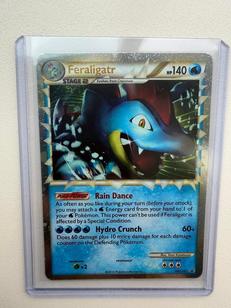 Feraligatr pokemon kaart, Ophalen of Verzenden, Zo goed als nieuw