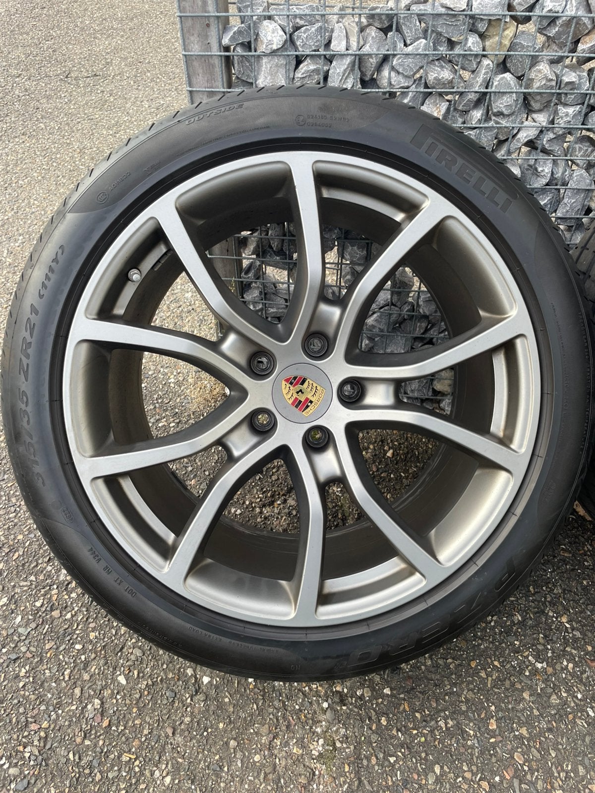 21 inch PORSCHE cayenne Coupe velgen 5x130 Origineel Pireli, 285 mm, Banden en Velgen, Zomerbanden, 21 inch