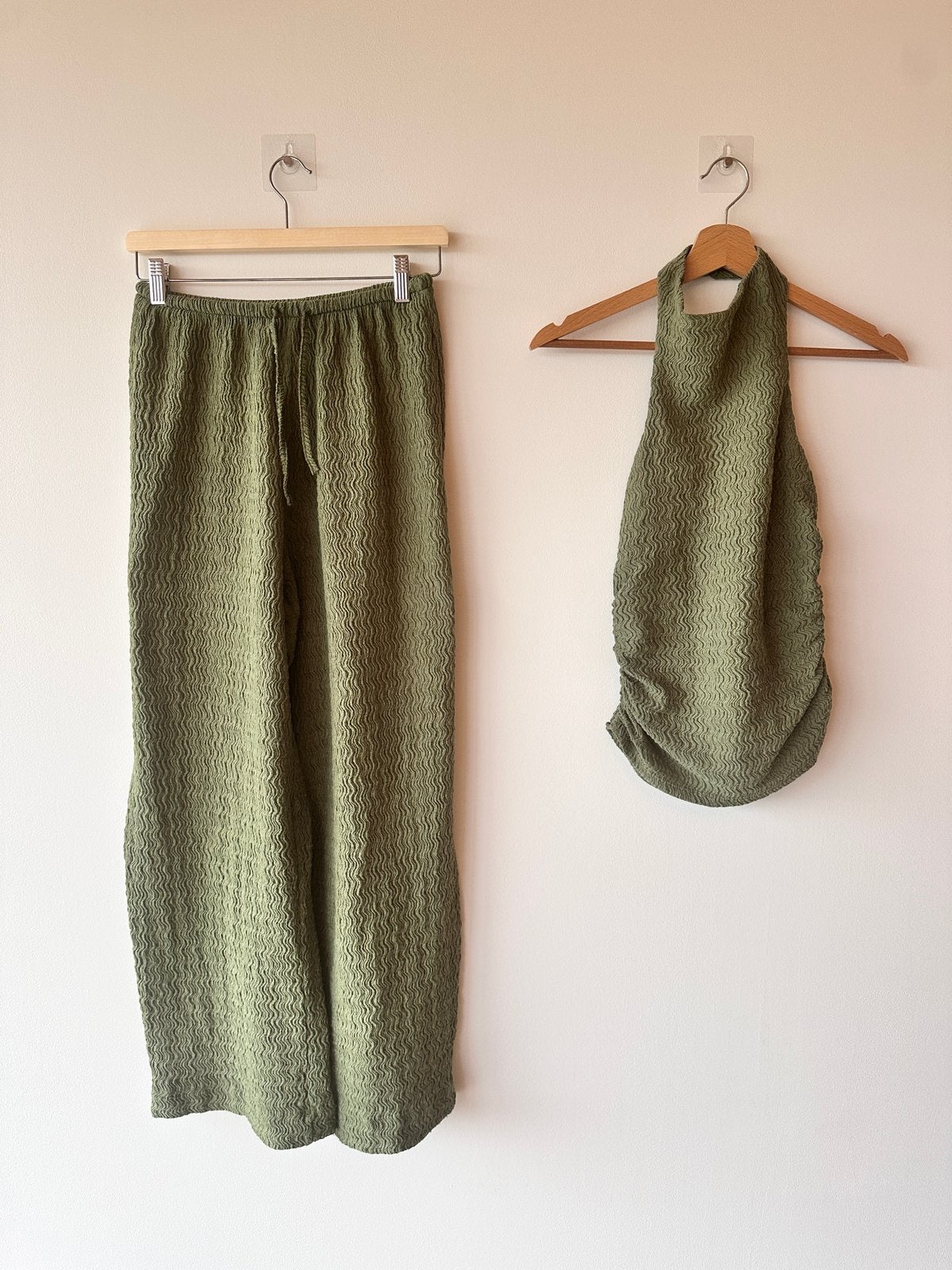 Co ord set gesmokt, Kleding | Dames, Kostuum of Pak, Ophalen of Verzenden, Zo goed als nieuw, Maat 36 (S)
