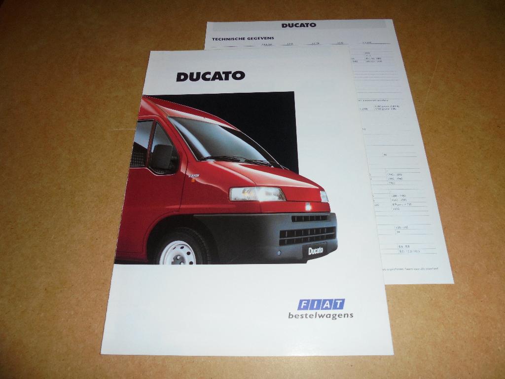 brochure Fiat Ducato  1994, Ophalen of Verzenden, Nieuw, Overige merken