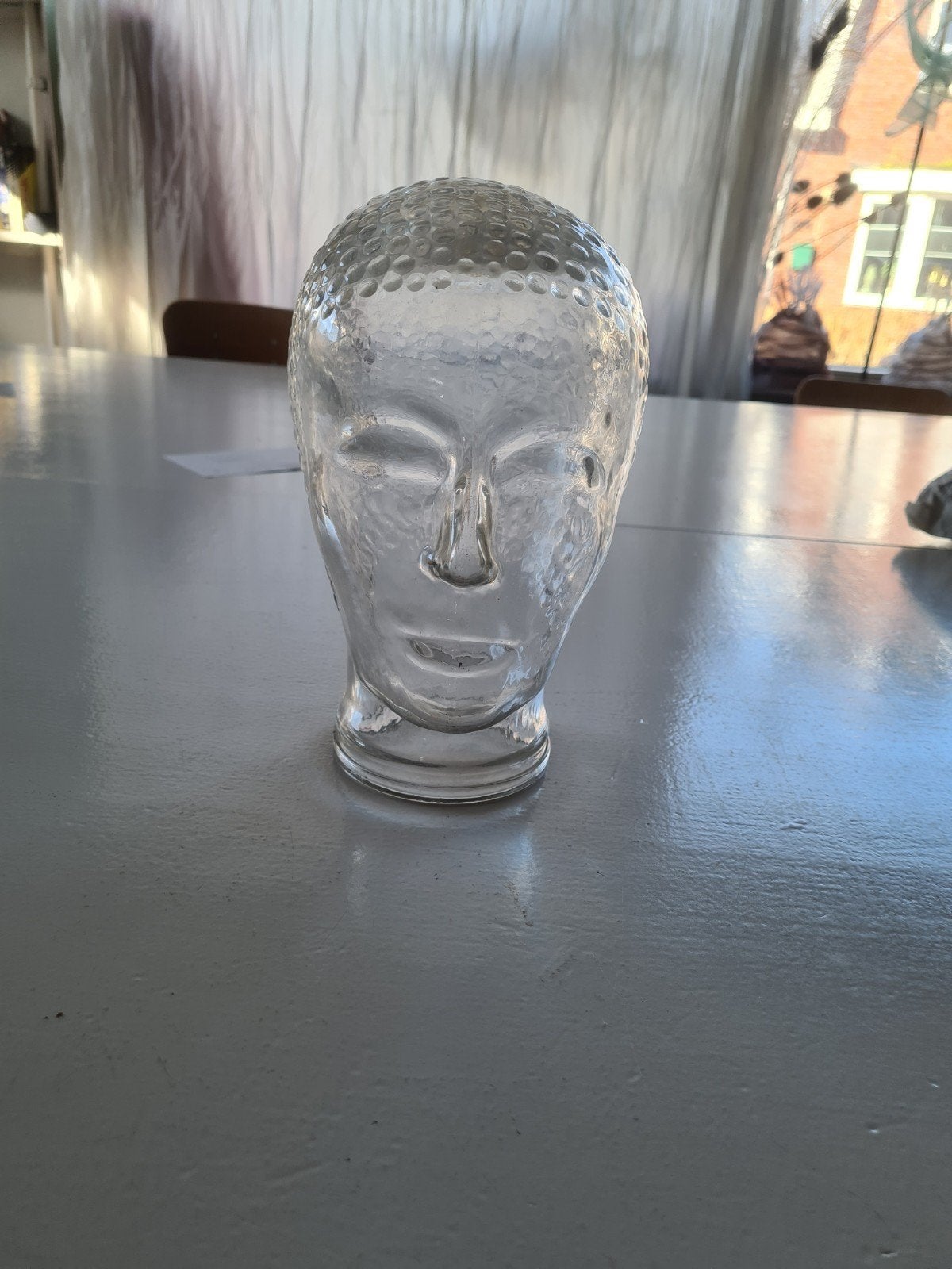 Glazen kop - Mannequin hoofd, Gebruikt, Ophalen of Verzenden, Modern, Wit