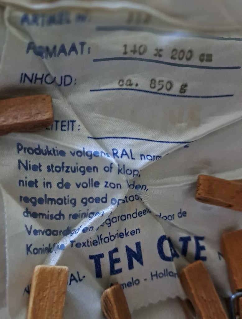 TEN CATE DEKBED    (gebruikt, maar …), Gebruikt, Eenpersoons, Wit, Dekbedovertrek