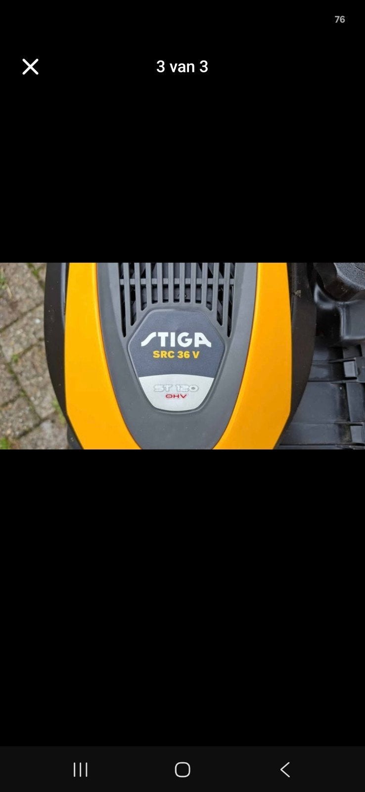 tuinfrees 36 cm Stiga, Tuin en Terras, Ophalen of Verzenden, Zo goed als nieuw, 50 cm of meer