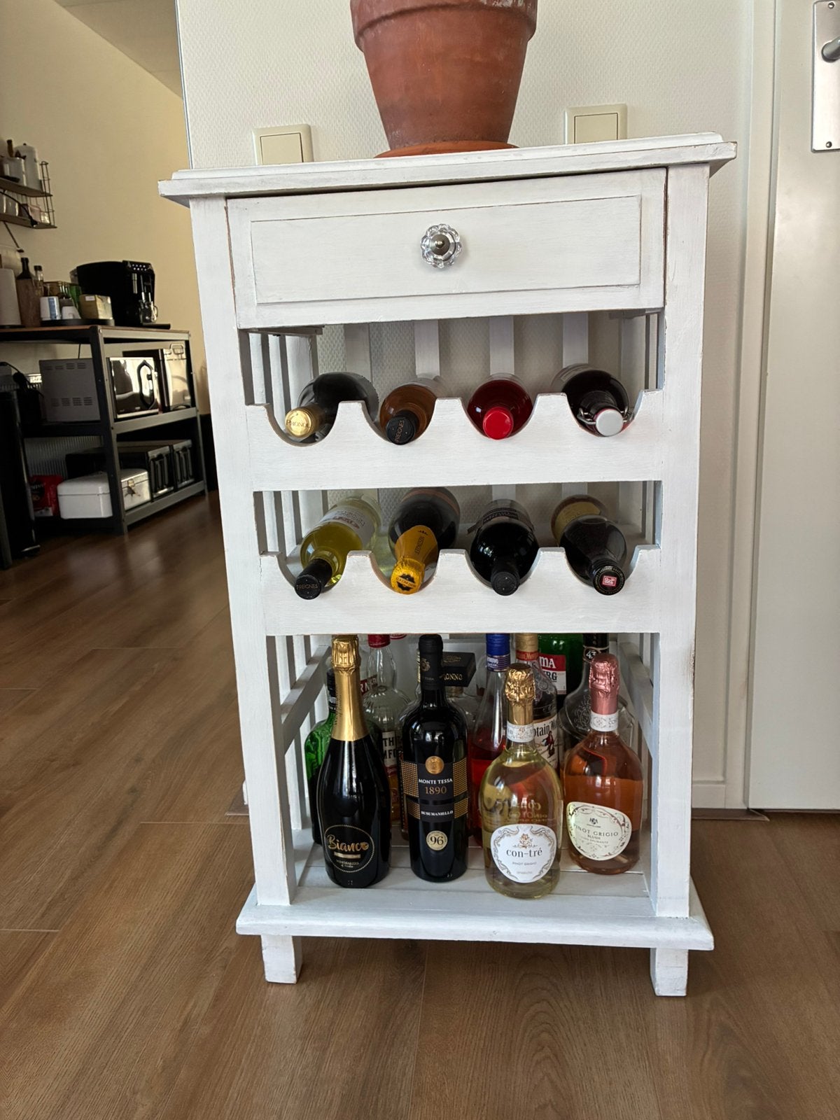 Wijnkast drankkast wijnrek, Ophalen, Gebruikt, Hout
