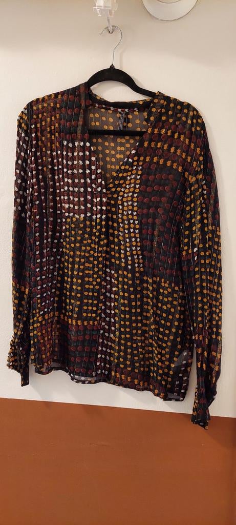 Freequent blouse met stippenpatroon - Maat M, Maat 38/40 (M), Overige kleuren, Freequent, Ophalen of Verzenden