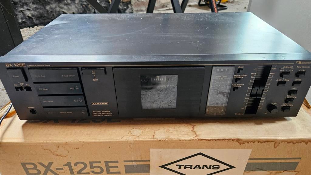Nakamichi BX-125E Cassettedeck - Vintage Hifi, Audio, Tv en Foto, Cassettedecks, Ophalen of Verzenden, Enkel, Overige merken, Tiptoetsen