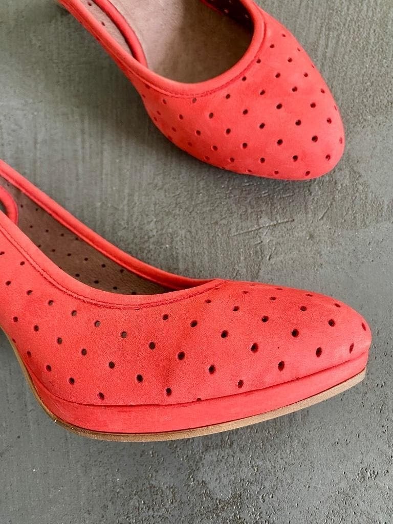 i272 Via Vai maat 40 pumps schoenen hak sandalen ballerina, Via Vai, Ophalen of Verzenden, Zo goed als nieuw, Rood