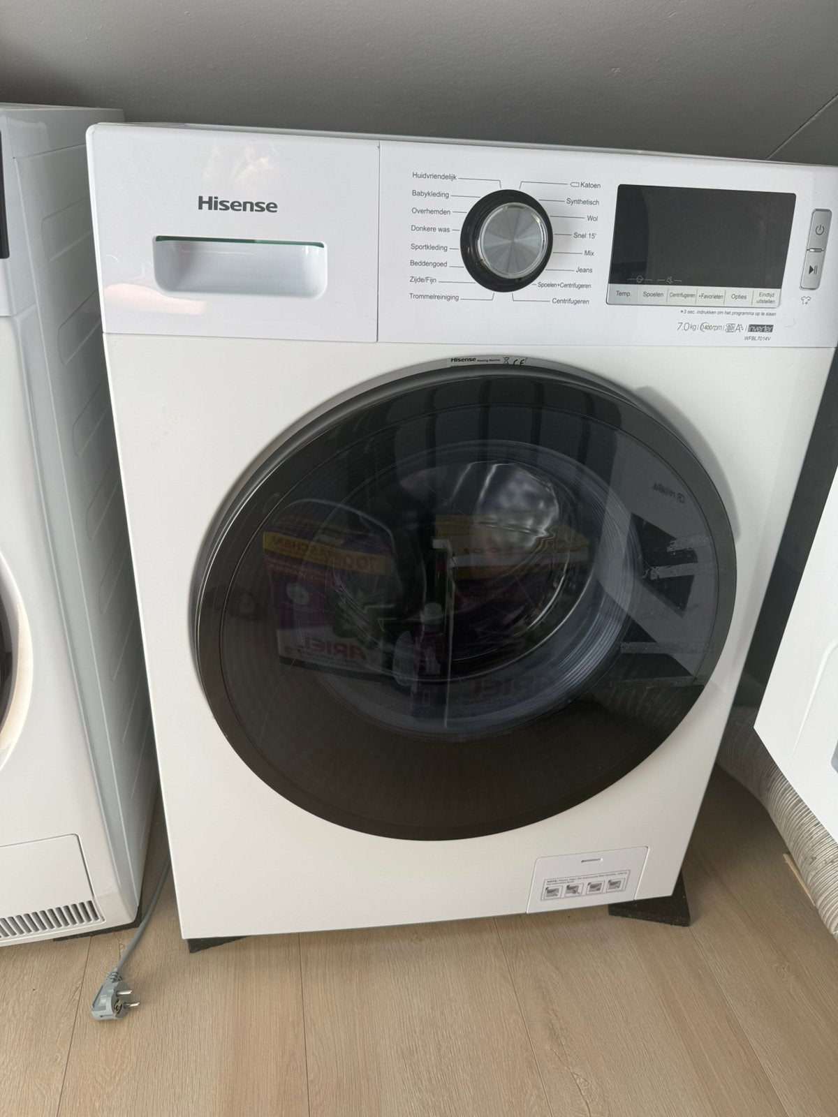 Hisense Wasmachine 7 KG, Witgoed en Apparatuur, Ophalen, Wolwasprogramma, Zo goed als nieuw, 85 tot 90 cm