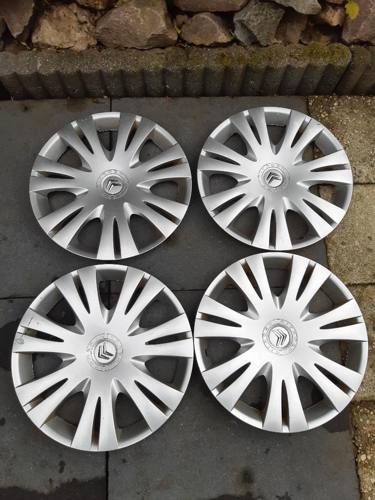 Wieldoppen Citroën 16 Inch, Auto diversen, Wieldoppen, Ophalen of Verzenden, Gebruikt