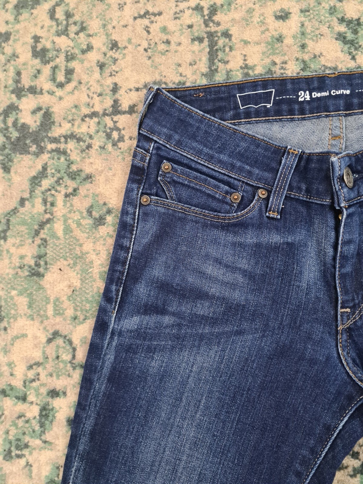 Levi’s denim curve modern rise skinny W24 L32 Tulsi2432, Blauw, Ophalen of Verzenden, Zo goed als nieuw, W30 - W32 (confectie 38/40)