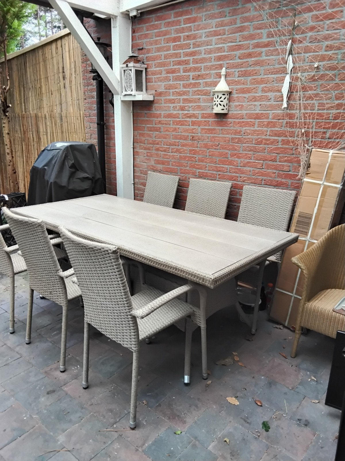 tuinset, Ophalen, Gebruikt