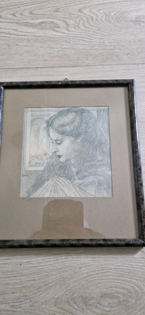 Prenttekening van Jan Toorop, Ophalen of Verzenden