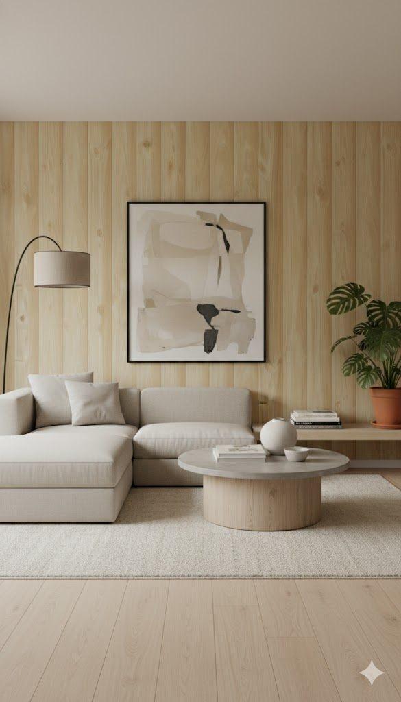 7072 natuurlijk vintage houtlook behang in warme tint swiet, Verzenden, Minder dan 10 m², Beige