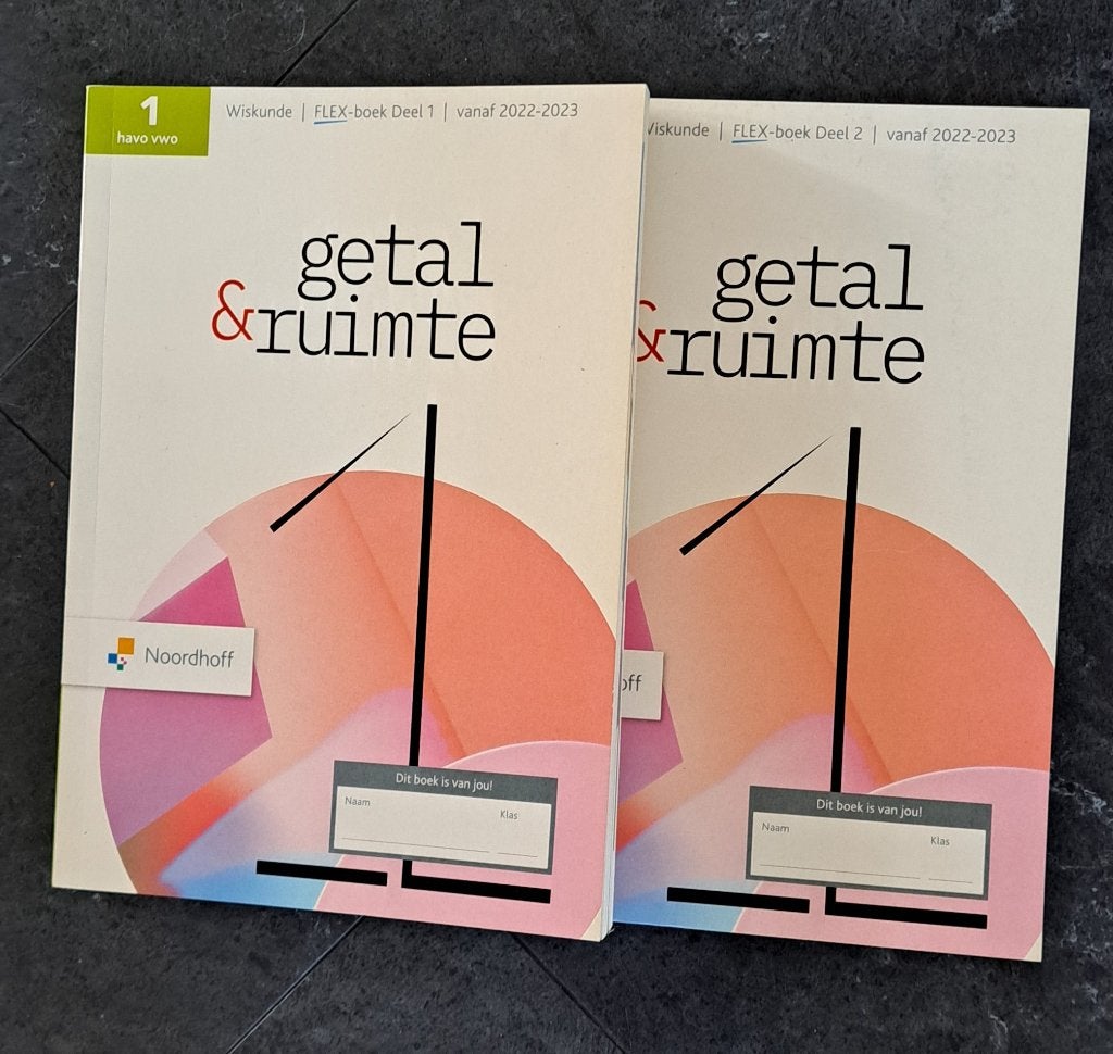 getal & ruimte 1 havo/vwo flex-boek deel 1 en 2 13e ed., Ophalen of Verzenden, Beta, Nieuw, Overige niveaus