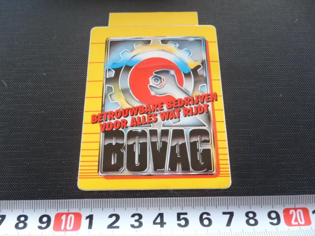 sticker betrouwbare bedrijven voor alles wat rijdt BOVAG, Ophalen, Zo goed als nieuw