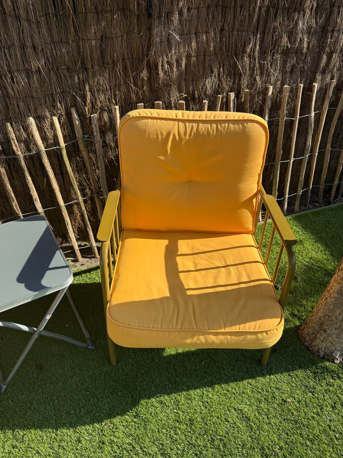 Twee leuke lounge stoelen, kunnen nog een ronde mee, Gebruikt, Minder dan 75 cm, Ophalen of Verzenden, 75 tot 100 cm