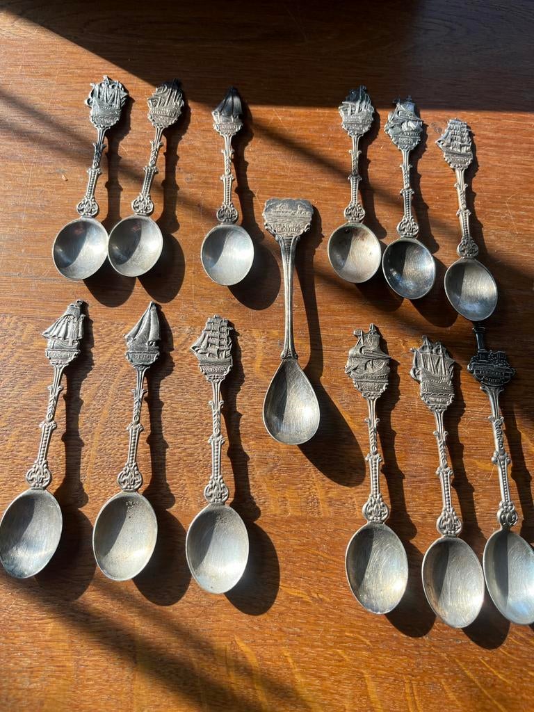 Douwe egberts schepen lepel setje, Antiek en Kunst, Ophalen of Verzenden