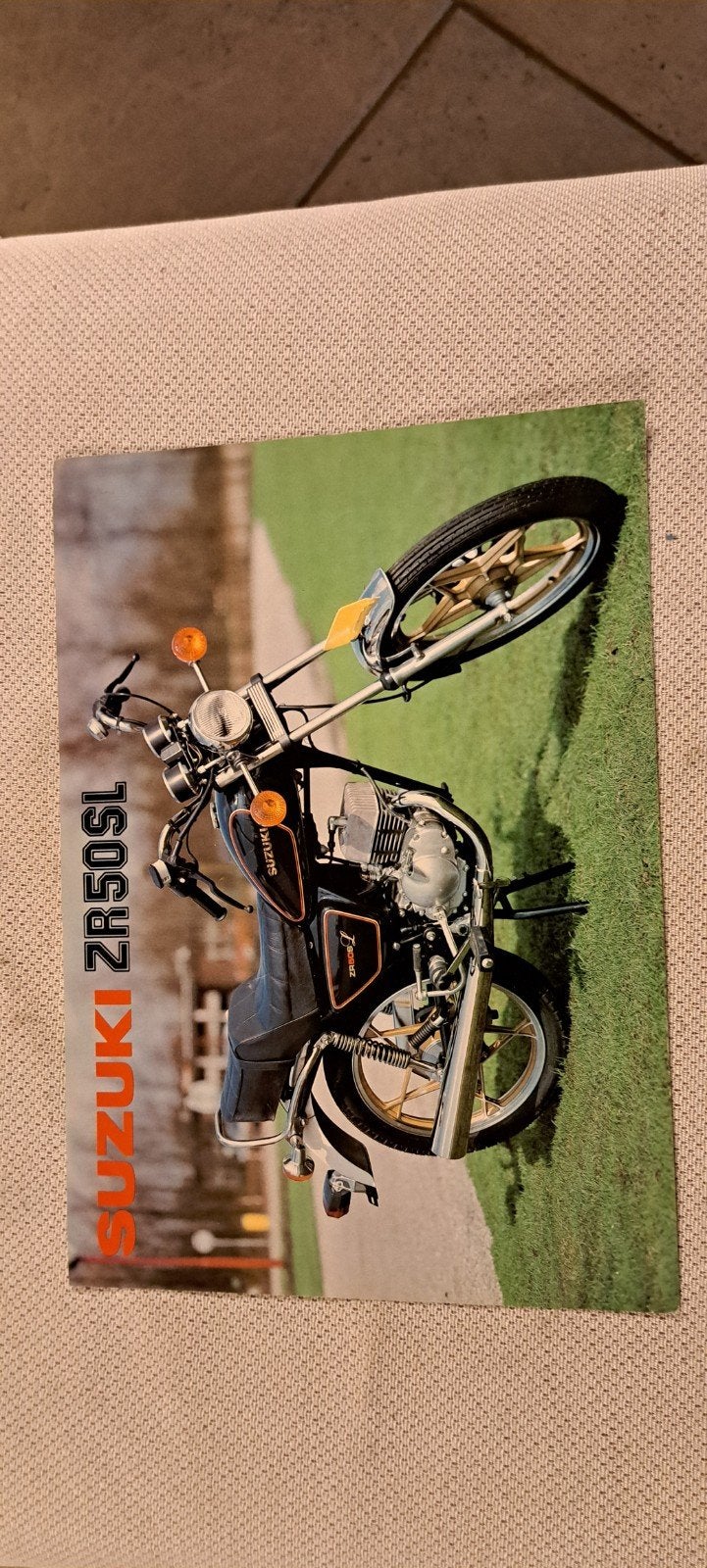 suzuki bromfiets brochure zr50sl, Ophalen of Verzenden
