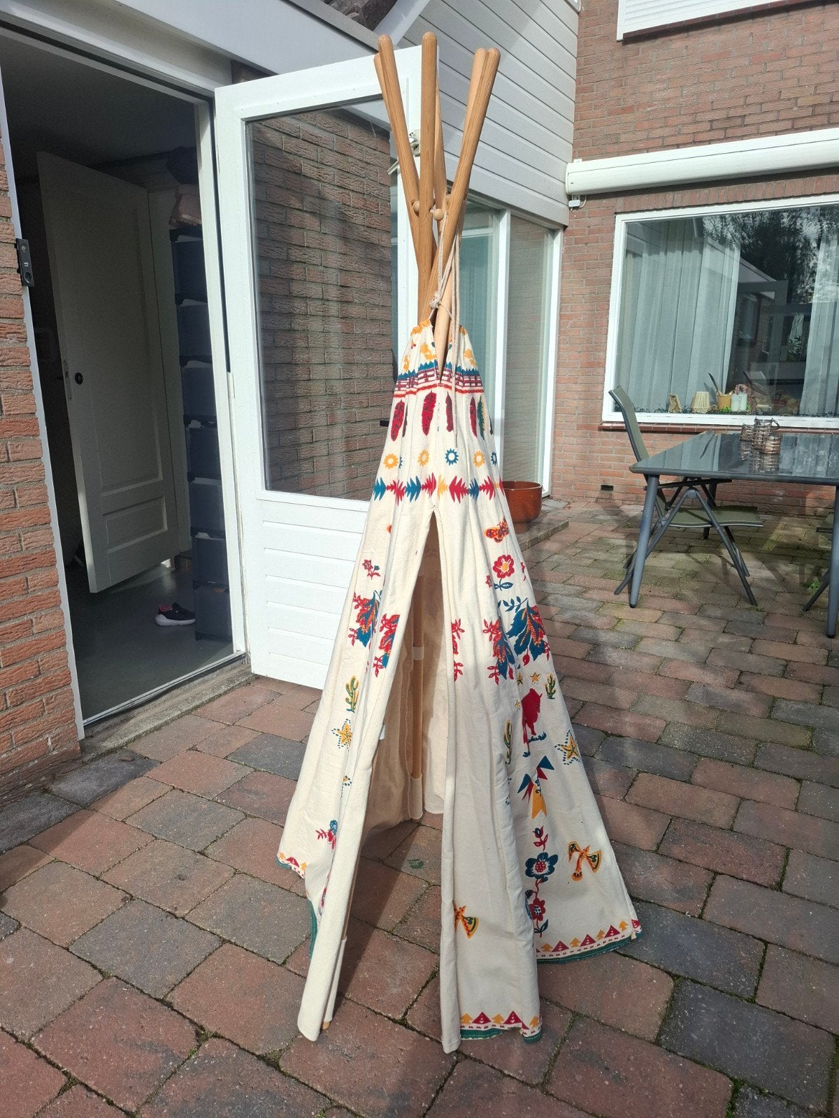Super mooie tipi met leuke print, Ophalen, Gebruikt, Overige materialen