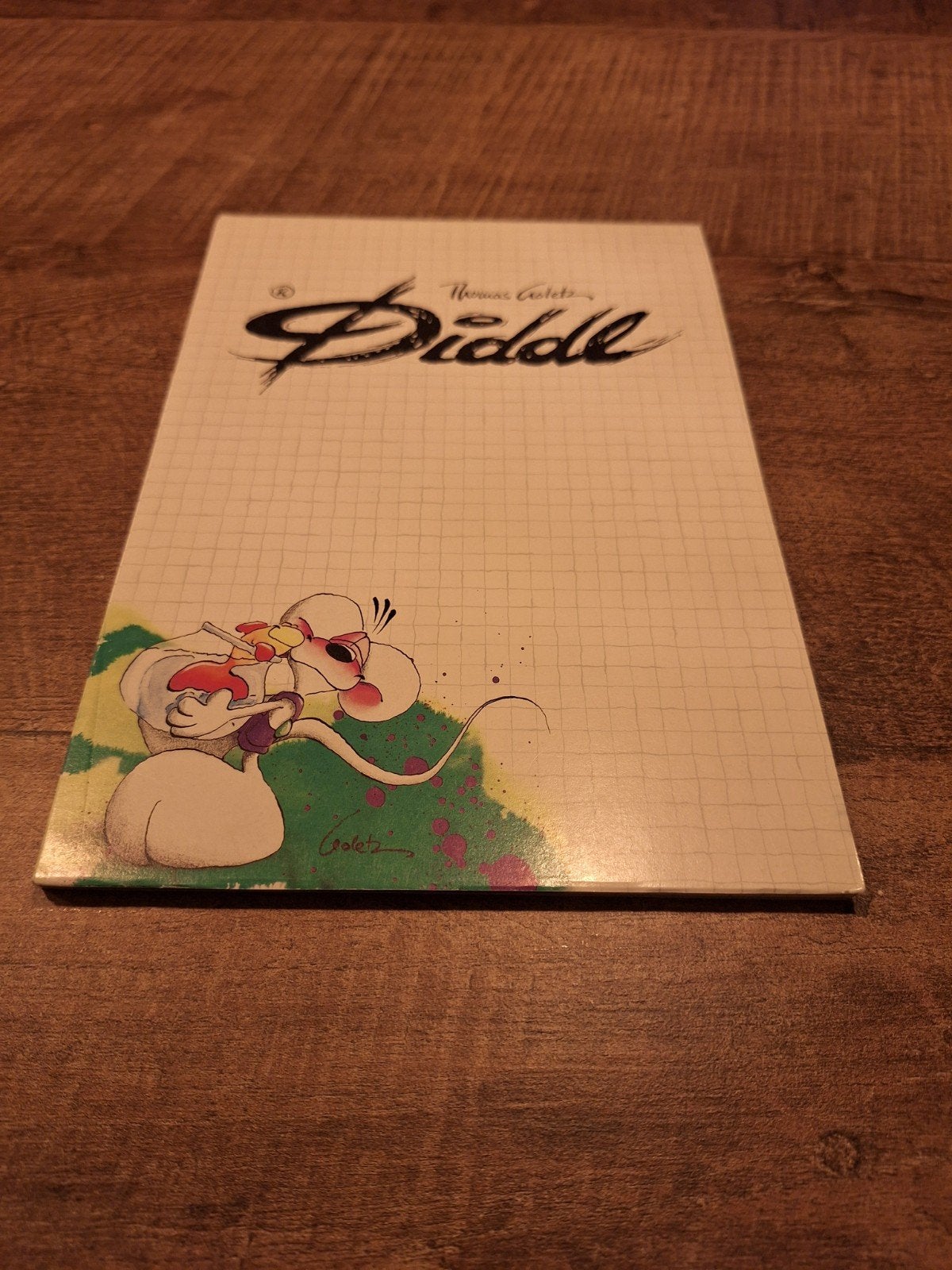 Diddl A5 blok nr 130 met 38 blaadjes, Ophalen of Verzenden, Diddl, Gebruikt, Papier, Kaart of Schrift