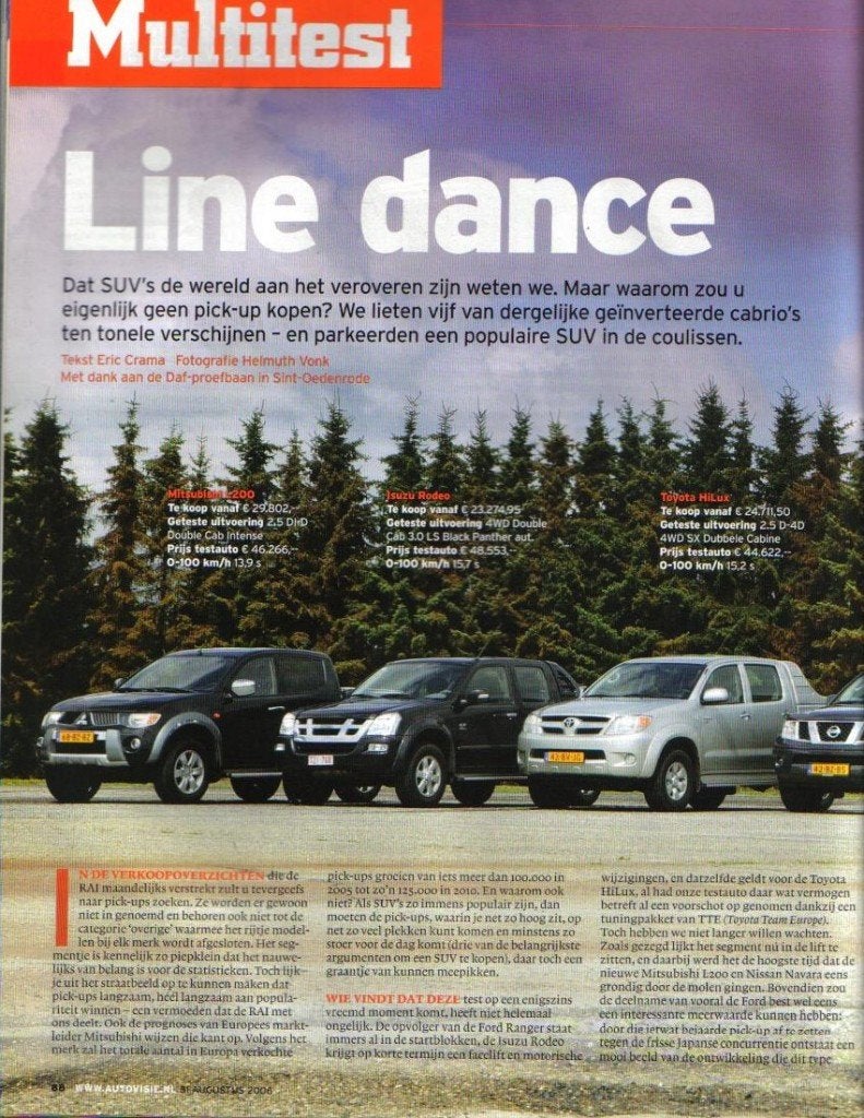 Autovisie Multitest Pick-Ups 2006, Ophalen of Verzenden, Gelezen, Algemeen