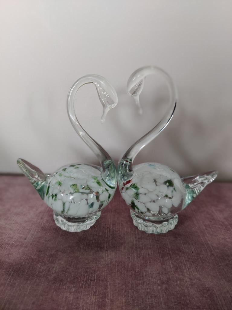2 vintage Murano zwanen, Antiek en Kunst, Antiek | Glas en Kristal, Ophalen of Verzenden