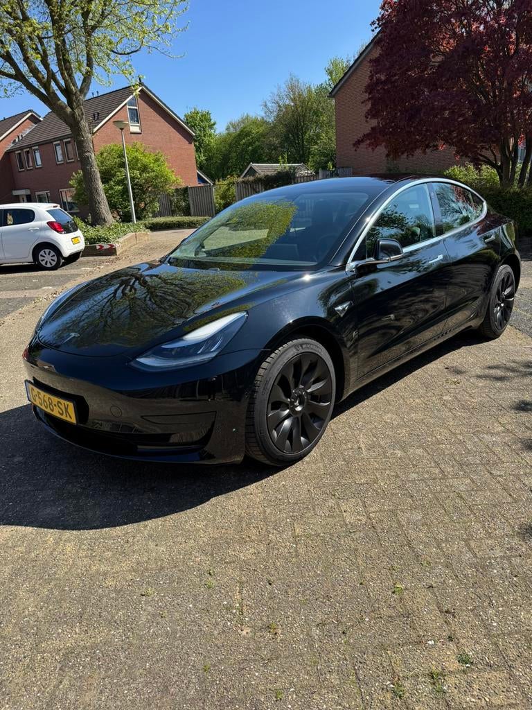Tesla Model 3 2019 Zwart, Auto's, Tesla, Automaat, Zwart, Origineel Nederlands, Elektrisch