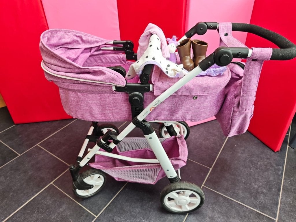 Bayer Chic 2000 Mika poppenwagen roze, Ophalen of Verzenden, Zo goed als nieuw, Babypop