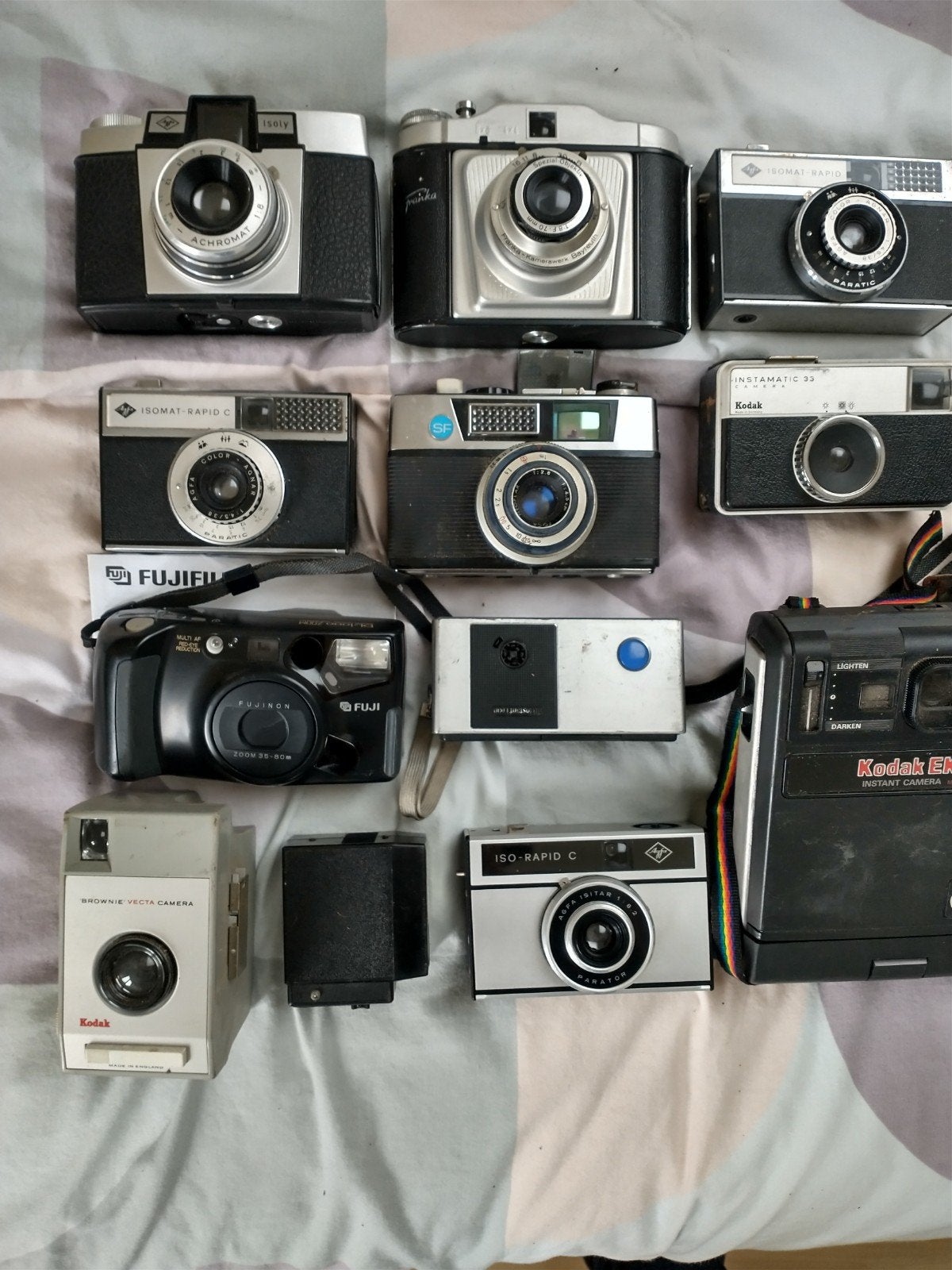 Vintage analoge camera's 1960-1980 - Verzamelaarsobject, Ophalen, Compact, Overige Merken